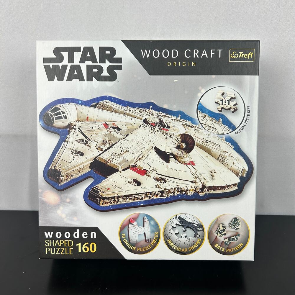 Trefl Star Wars Wood Craft Origin Wooden 160 Piece Millennium Falcon Puzzle20189